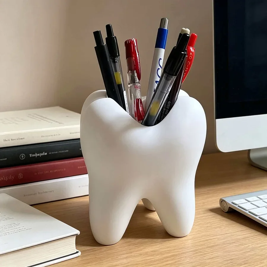 3D Printing Orthodontics - 3D printed teeth creative toothbrush storage