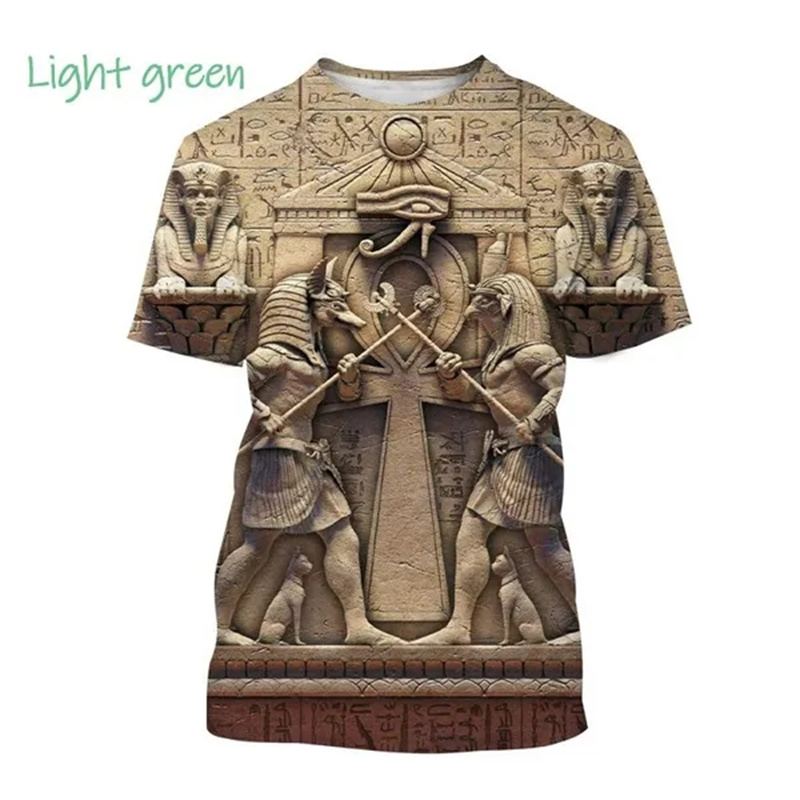 Summer New Pharaoh 3D Print T- - 3D Printing Online 评论和价格