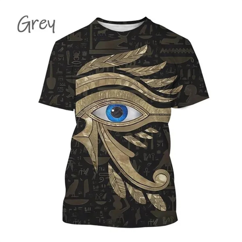 Summer New Pharaoh 3D Print T- - 3D Printing Online 评论和价格