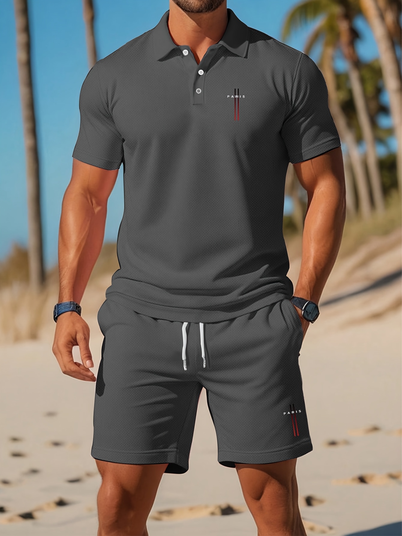 2026 Summer Men's Polo Shirt S - 3D Printing Jersey 评论和价格