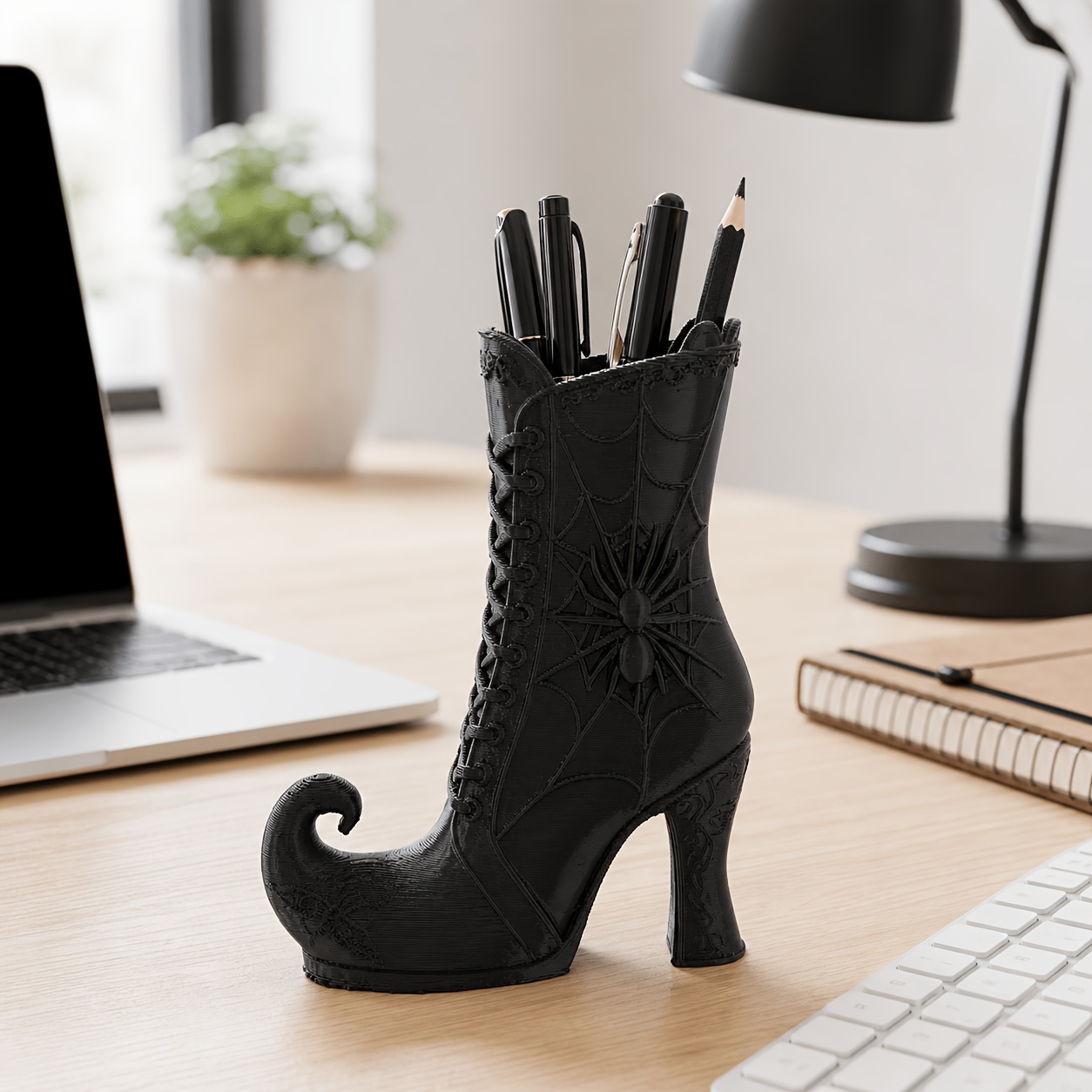 Gothic Witch Boot Pen Holder w - 3D Printing Pen For Adults 评论和价格