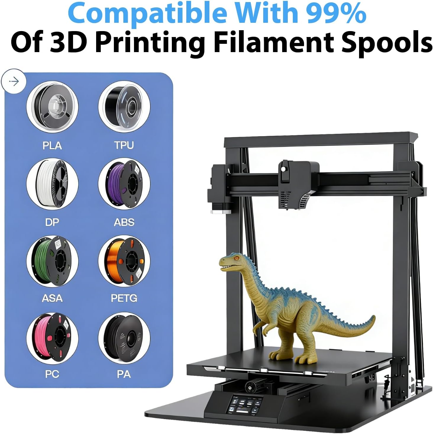 Upgraded 3D Printer Black Fila - Abs Filament Spool 评论和价格