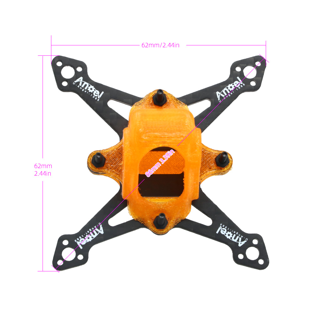 UAngel 1.6 / 2 inch Carbon Fib - 3D Printing Drone 评论和价格
