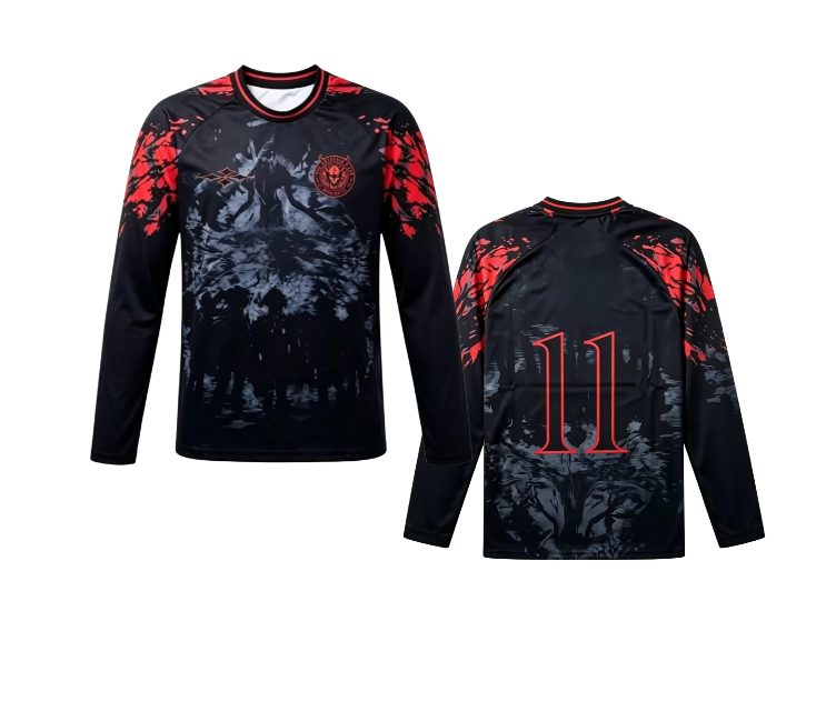 Black demon silhouette 3D prin - 3D Printing Jersey 评论和价格