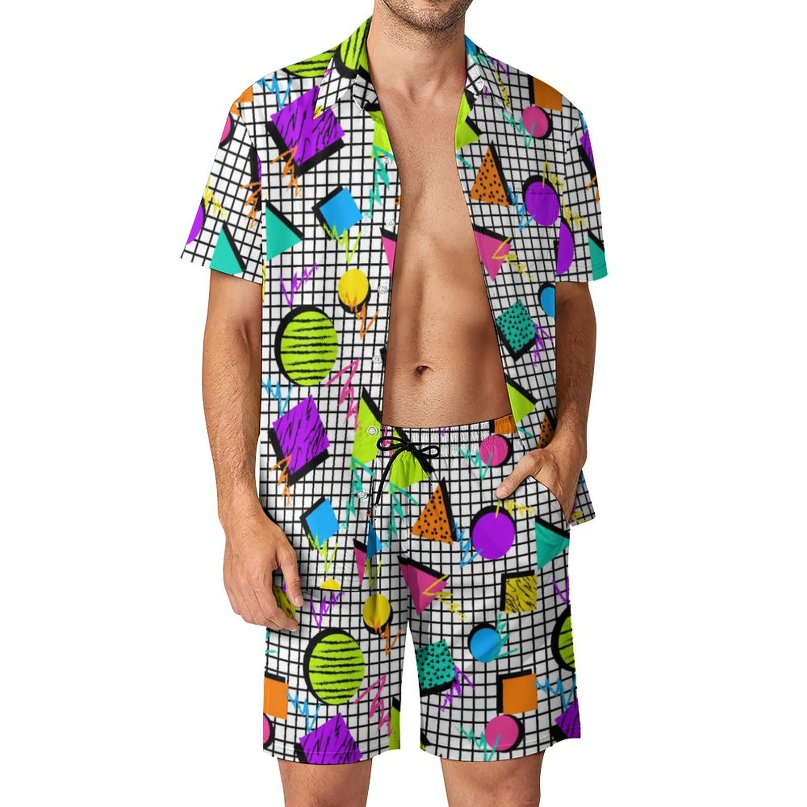 Summer Irregular Geometric 3D  - 3D Printing Jersey 评论和价格