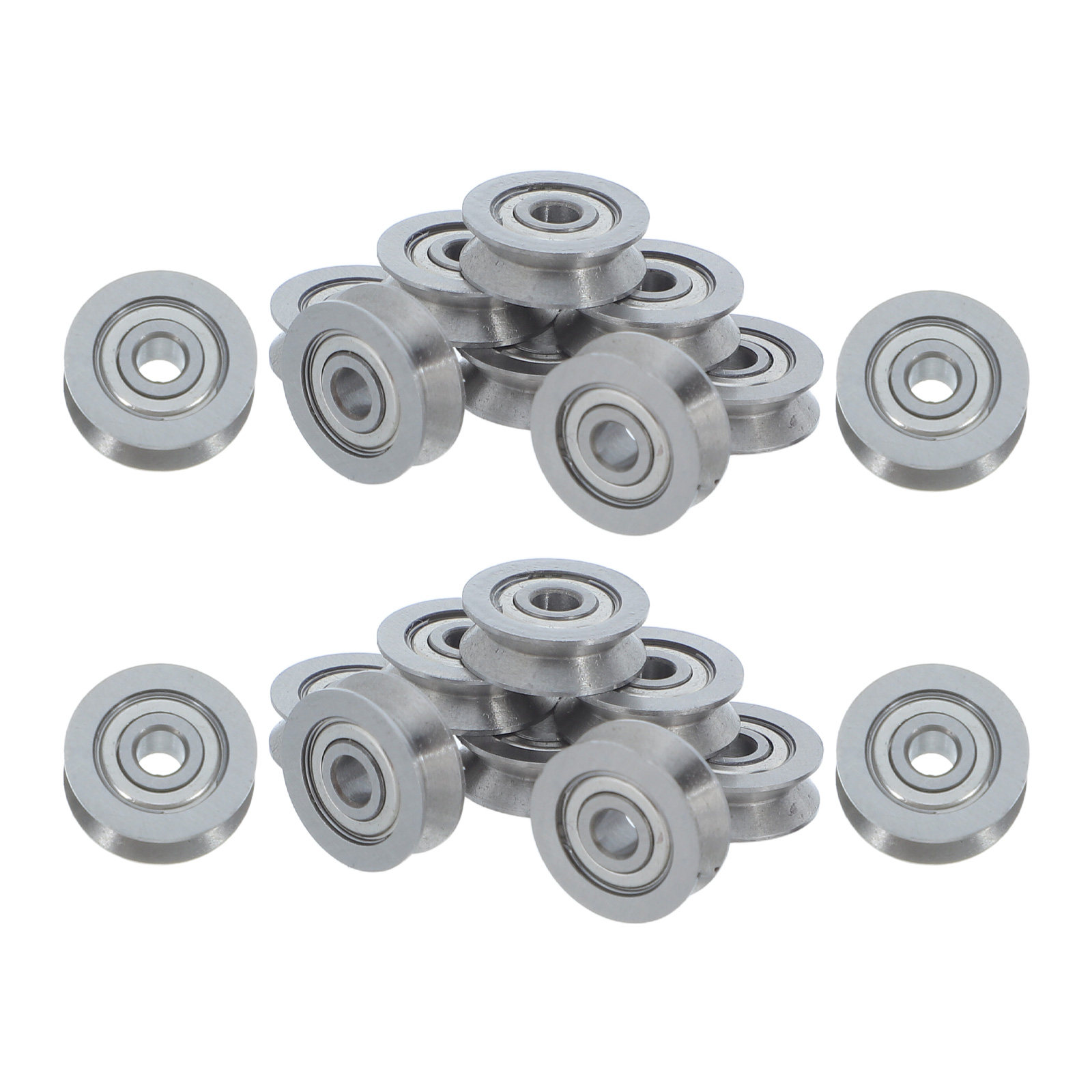 20Pcs V-Groove Bearing Pulley  - Linear Guide Rail 评论和价格
