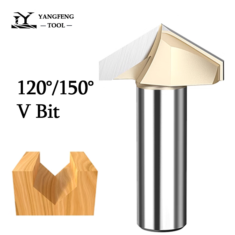 120 150 Degree V Bit 1/2 Shank - 3D Printing Online 评论和价格