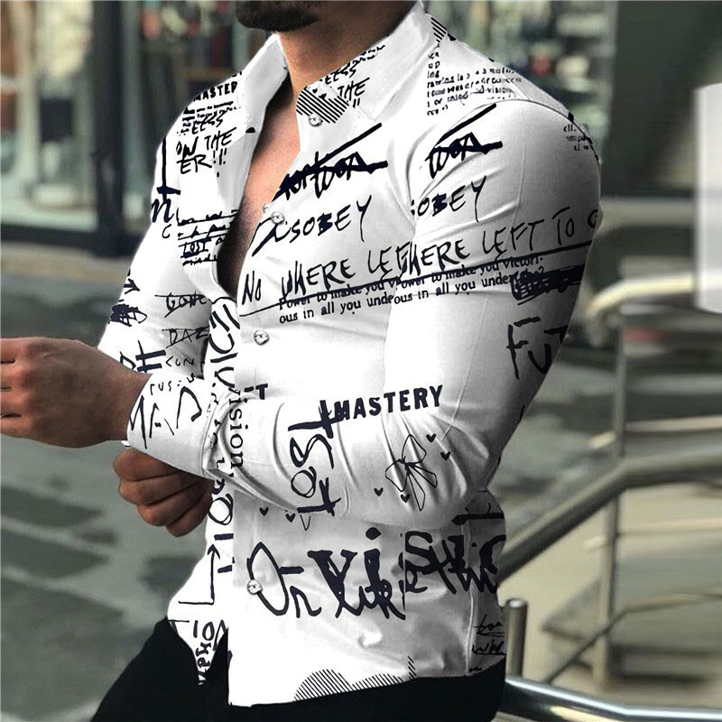 Men's Long-sleeve Shirt with 3 - 3D Printing Jersey 评论和价格