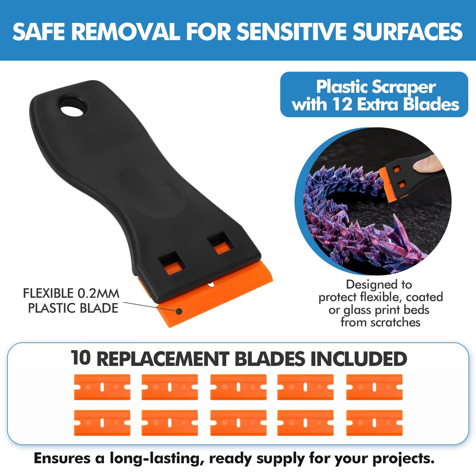 3D Printer Detachable Scraper  - 3D Printing Waste 评论和价格
