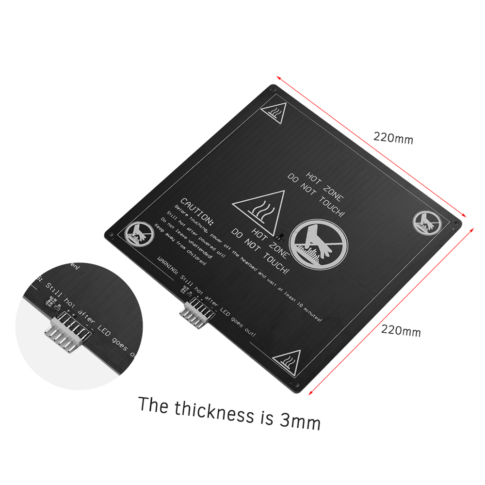 Aluminum Heated Bed 12V Hotbed - 3D Printer Cable Chain 评论和价格